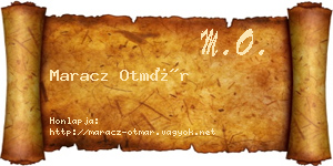 Maracz Otmár névjegykártya